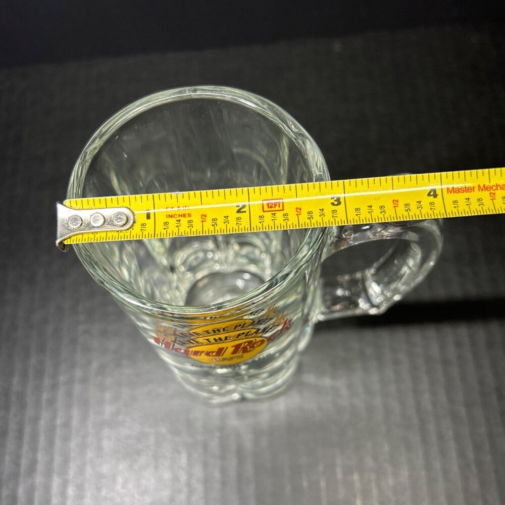 Hard Rock Cafe New Orleans Beer Stein Glass  ' Save The Planet ' Heavy Mug - Picture 5 of 5